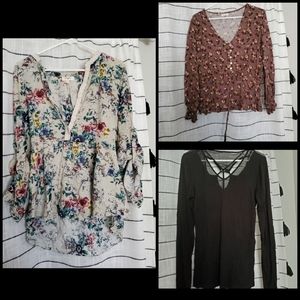 Large womans long sleeve lot